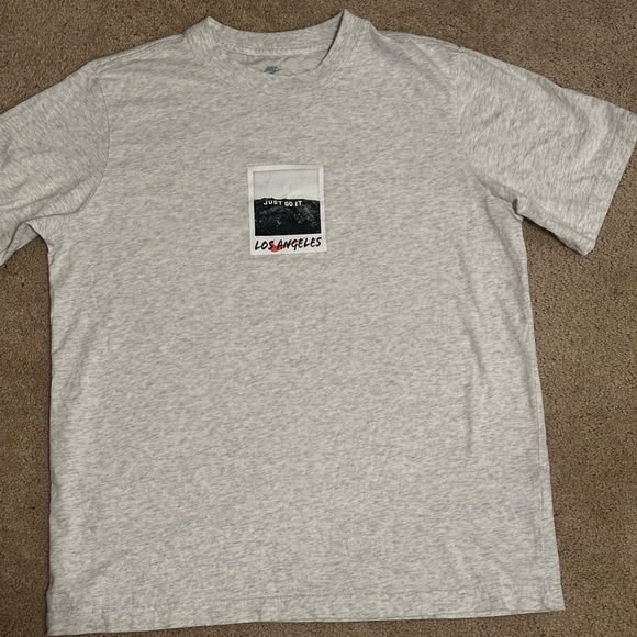 Nike Other - Nike Just Do It Heather Gray Los Angeles Tee - S